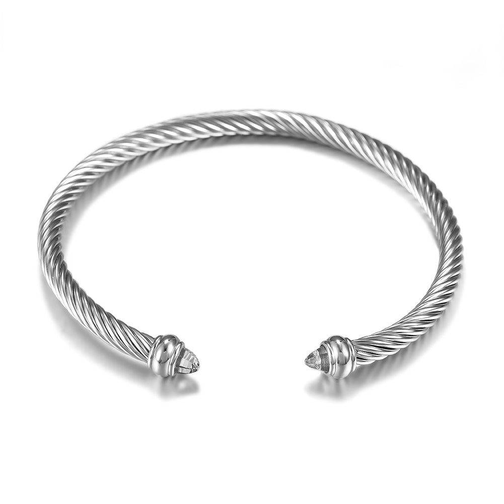 C-type cable stainless steel bracelet-NSB1743STWGZD