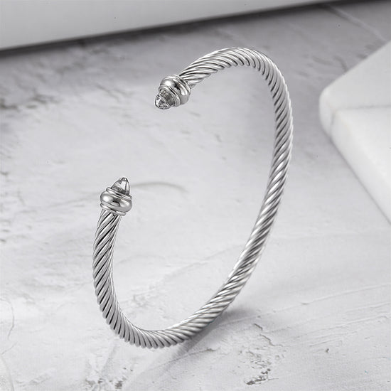 C-type cable stainless steel bracelet-NSB1743STWGZD