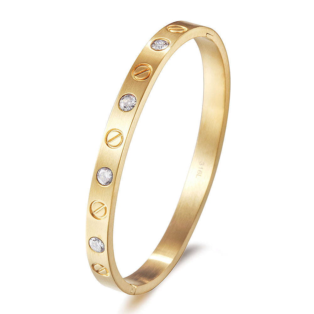 Round Zircon Intercolor Bracelet-NSB1750ST