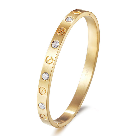Round Zircon Intercolor Bracelet-NSB1750ST