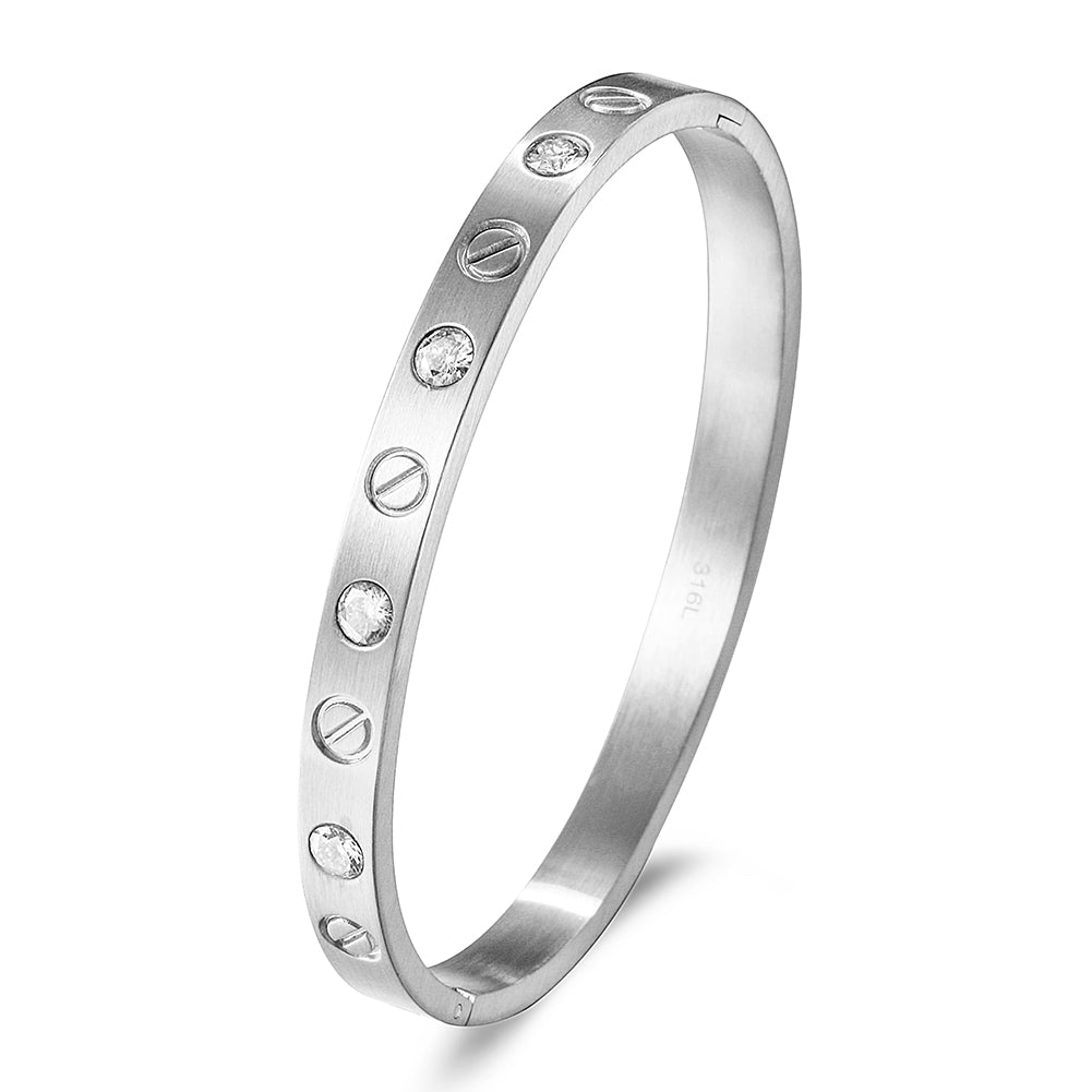 Round Zircon Intercolor Bracelet-NSB1750ST