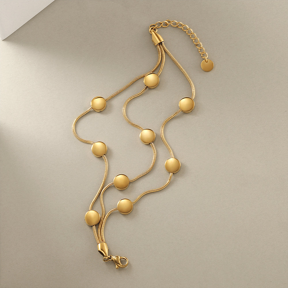 Three cable creative bracelet-NSB1753STGC