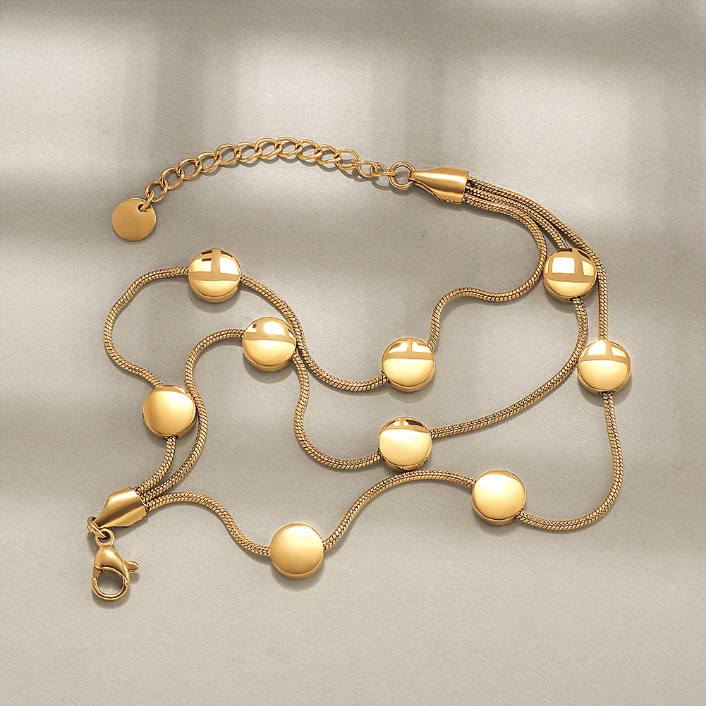 Three cable creative bracelet-NSB1753STGC