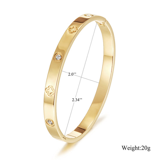 Round diamond studded bracelet-NSB1756STGCZD