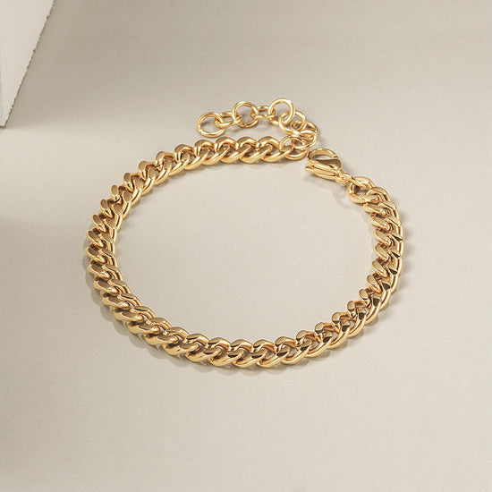Golden buckle bracelet-NSB1757STGC
