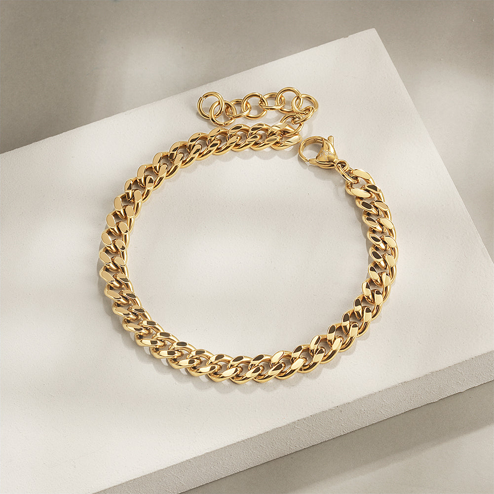Golden buckle bracelet-NSB1757STGC