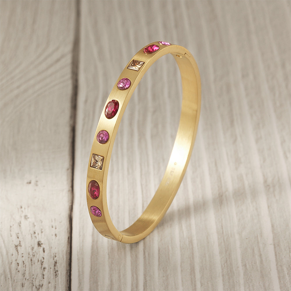 Circular Ruby Bracelet-NSB1759STGCZD