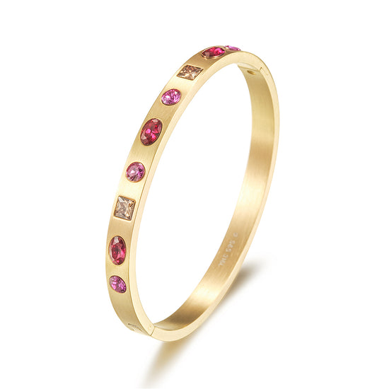 Circular Ruby Bracelet-NSB1759STGCZD