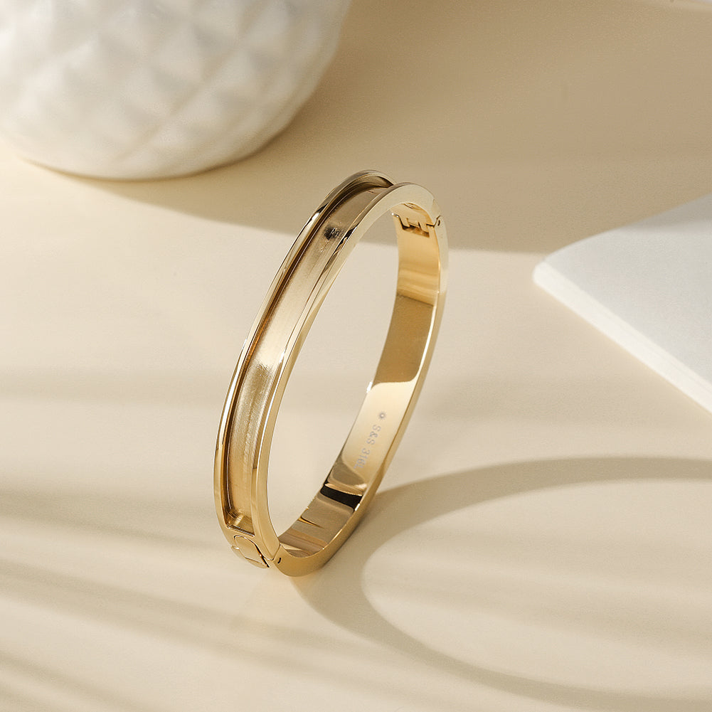 Circular letter bracelet-NSB1768ST