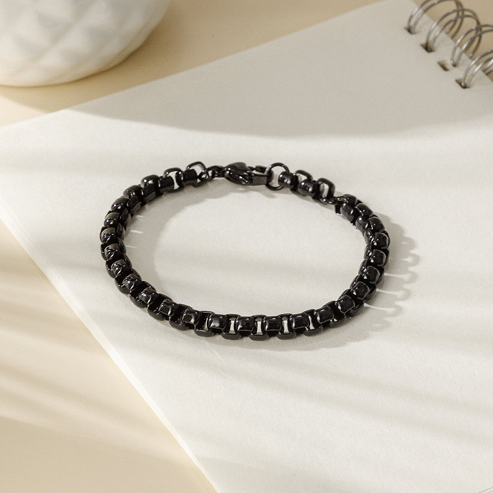 Black buckle bracelet-NSB1770STBK