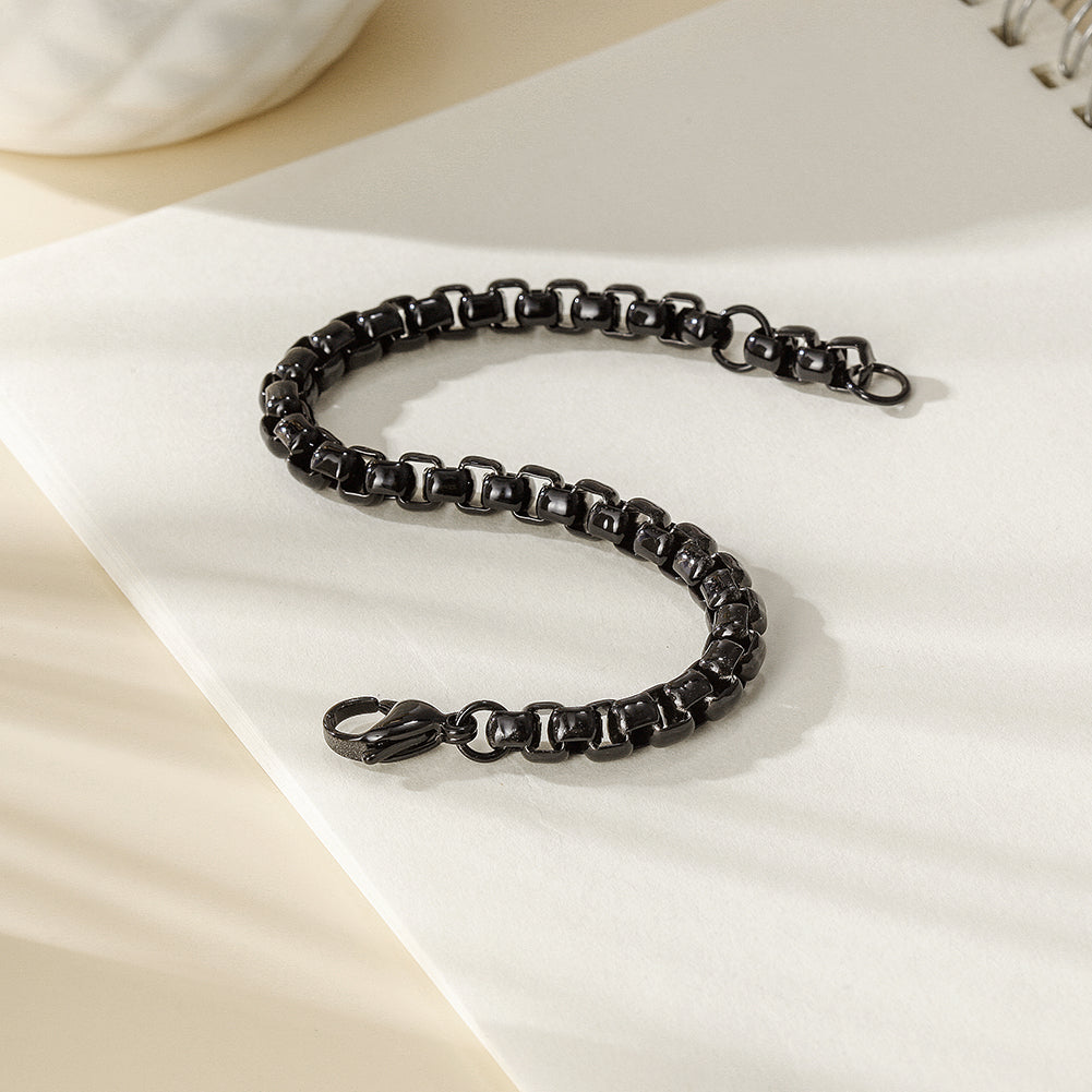 Black buckle bracelet-NSB1770STBK