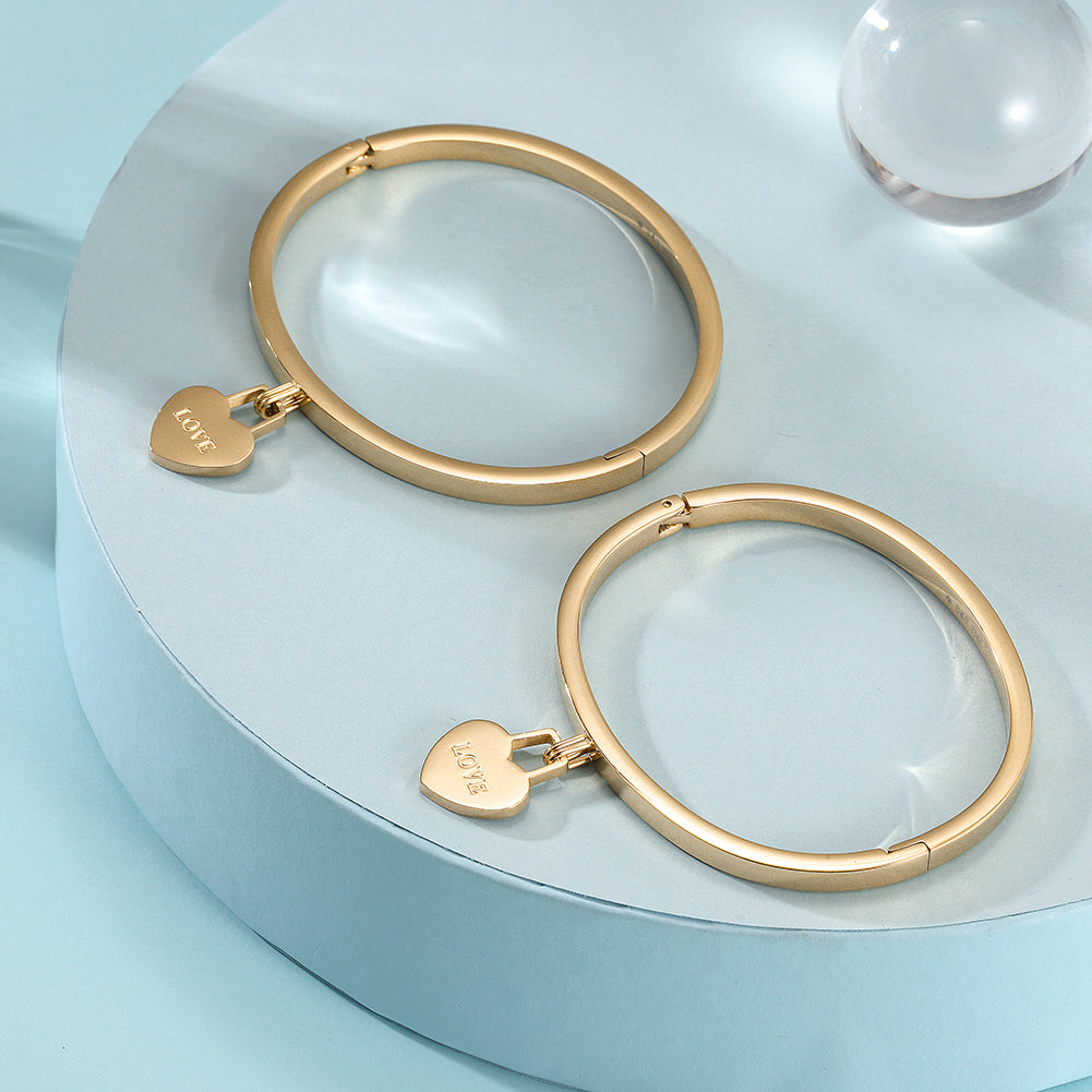 Round heart-shaped pendant bracelet-NSB1774STL