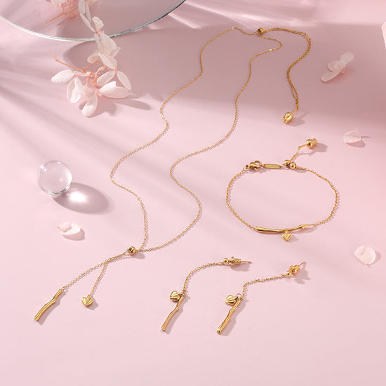 Chain Love Flower Bracelet-NSB1791STGC