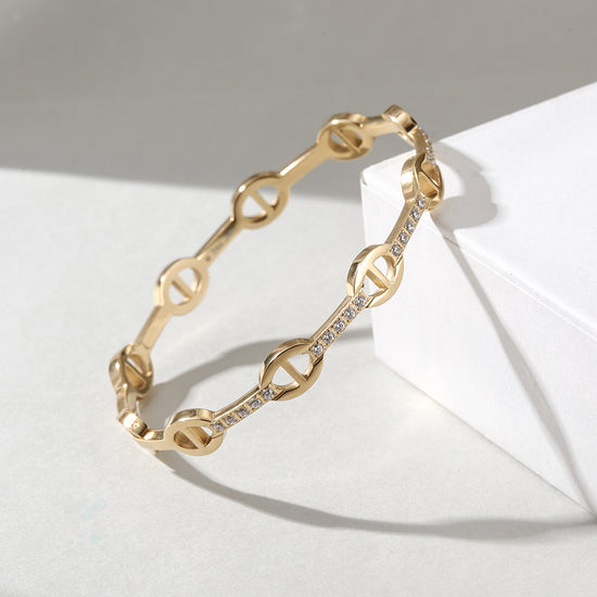Hollow zircon bracelet-NSB1795STGC