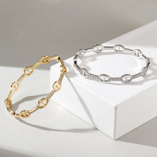 Hollow zircon bracelet-NSB1795STGC
