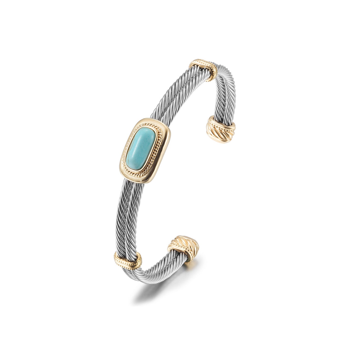 C-type cable gemstone bracelet-NSB1801ST