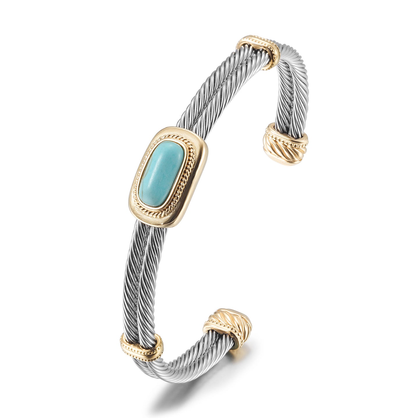C-type cable gemstone bracelet-NSB1801ST