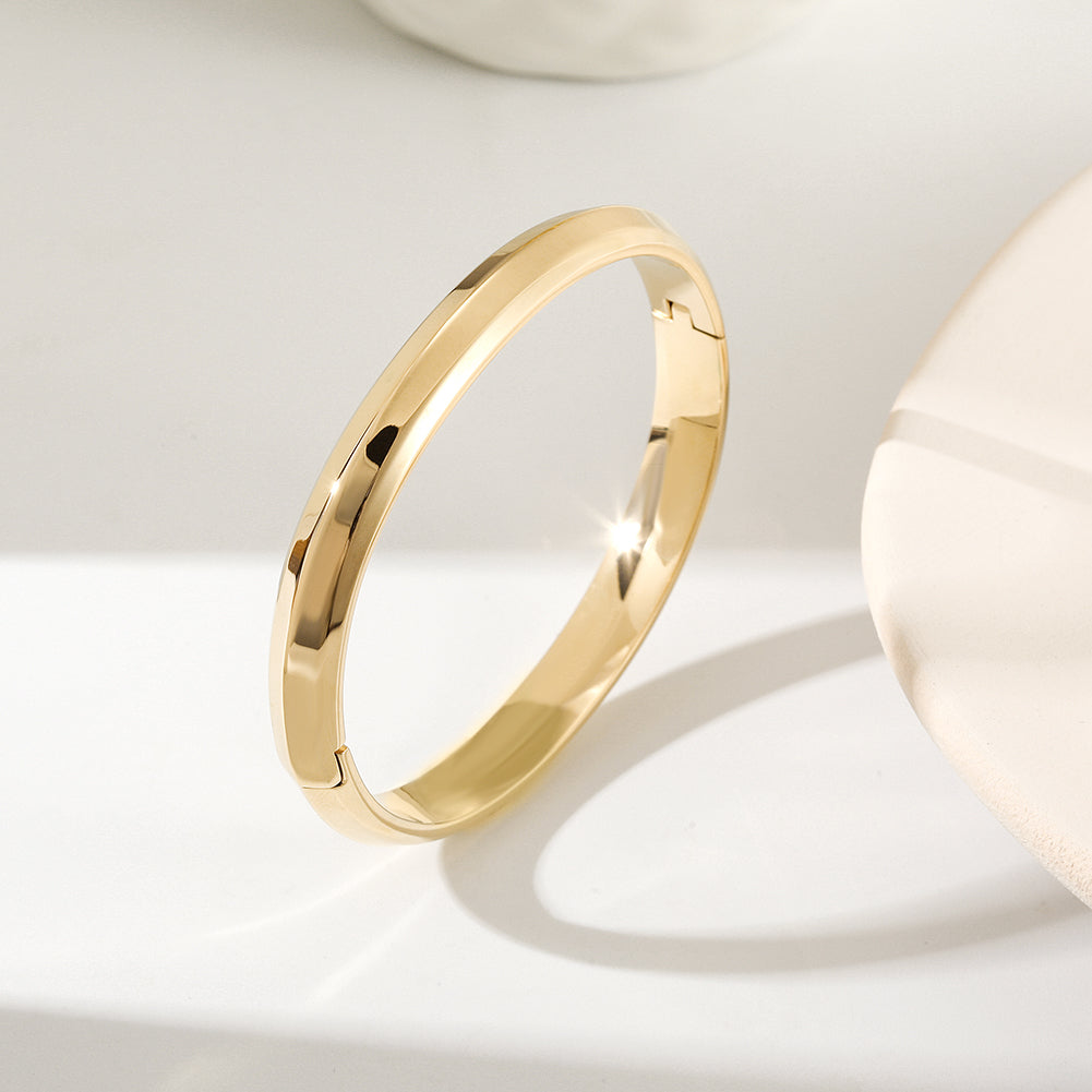 Round smooth surface bracelet-NSB1802ST-S