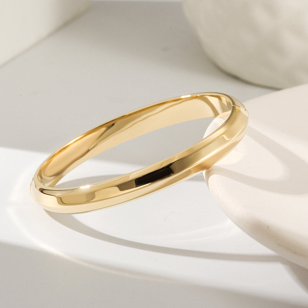 Round smooth surface bracelet-NSB1802ST-S