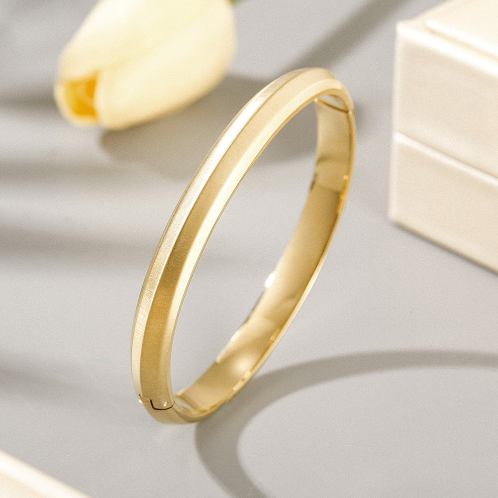 Round smooth surface bracelet-NSB1802STGCD-L