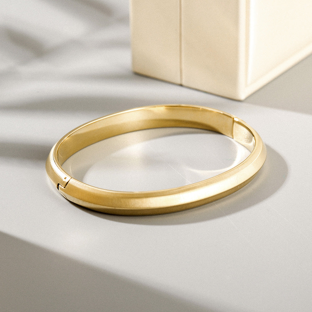 Round smooth surface bracelet-NSB1802STGCD-L