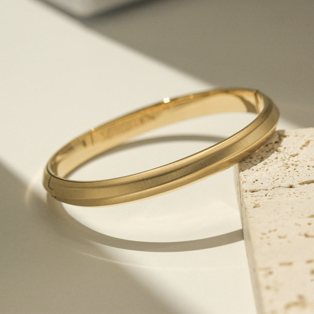 Round smooth surface bracelet-NSB1802STGCD-L
