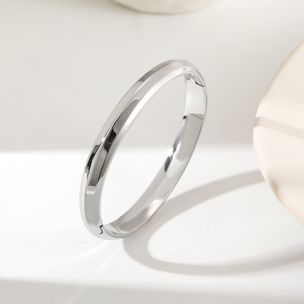 Round smooth surface bracelet-NSB1802ST-S