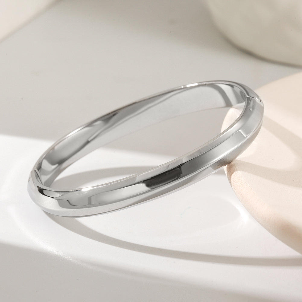 Round smooth surface bracelet-NSB1802ST-S