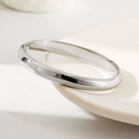 Round smooth surface bracelet-NSB1802ST-S