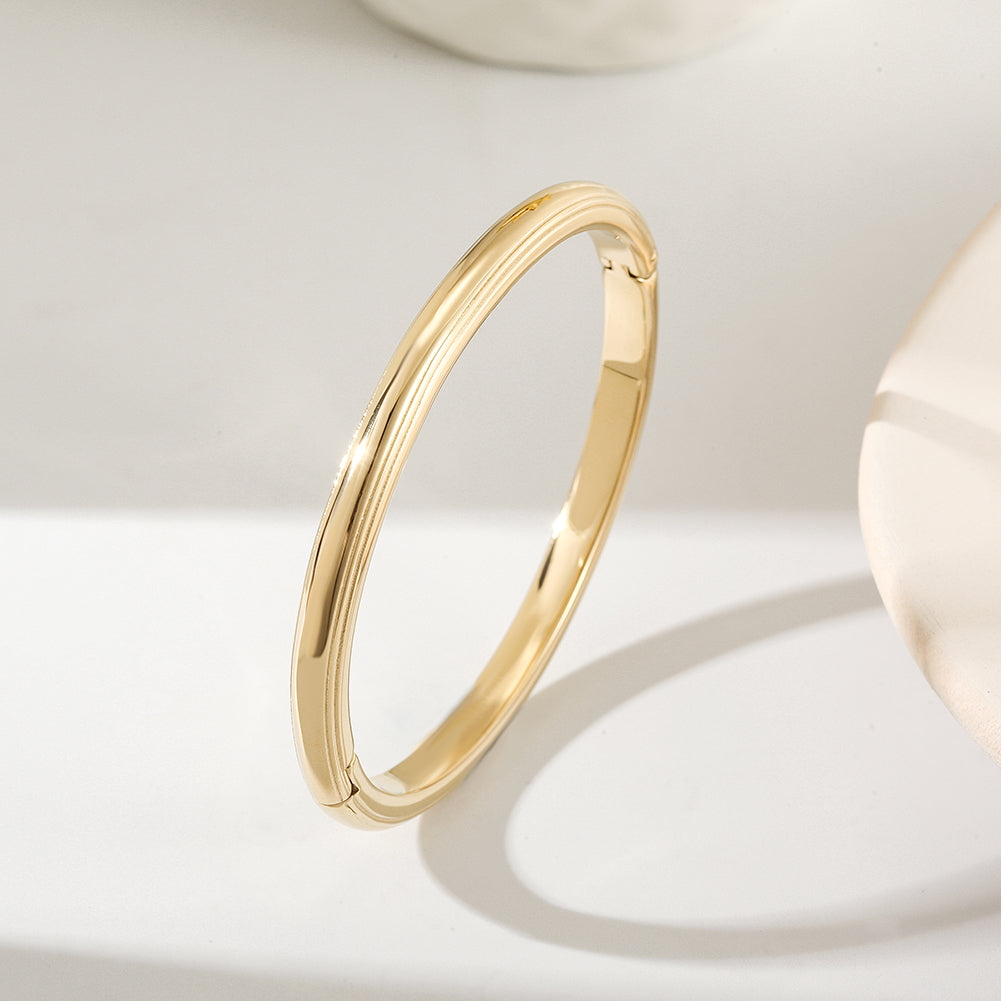 Stainless steel smooth surface bracelet-NSB1805ST