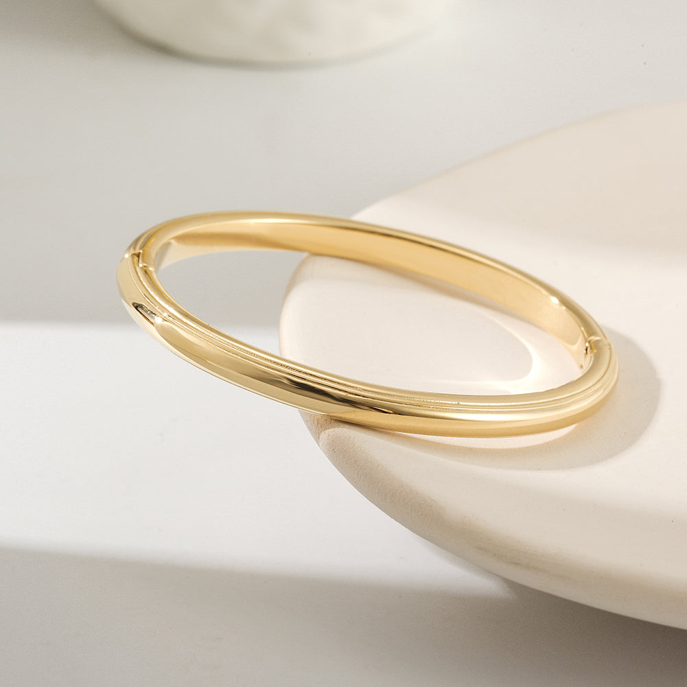 Stainless steel smooth surface bracelet-NSB1805ST