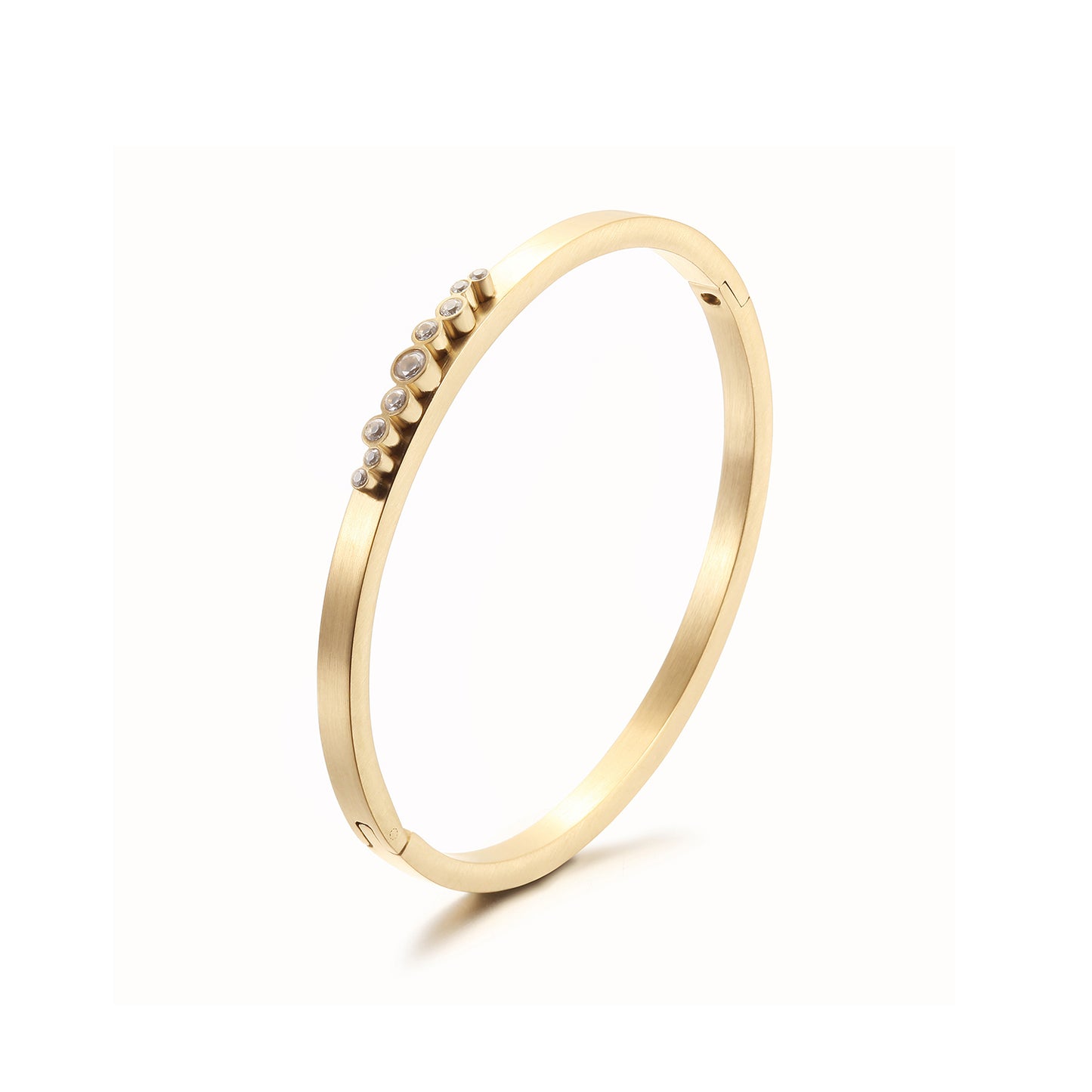 Stainless Steel Creative Zircon Bracelet-NSB1816ST-S