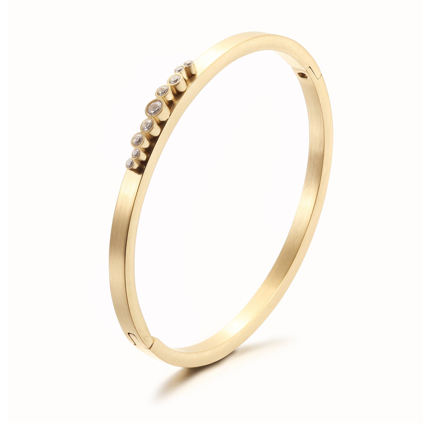 Stainless Steel Creative Zircon Bracelet-NSB1816ST-S