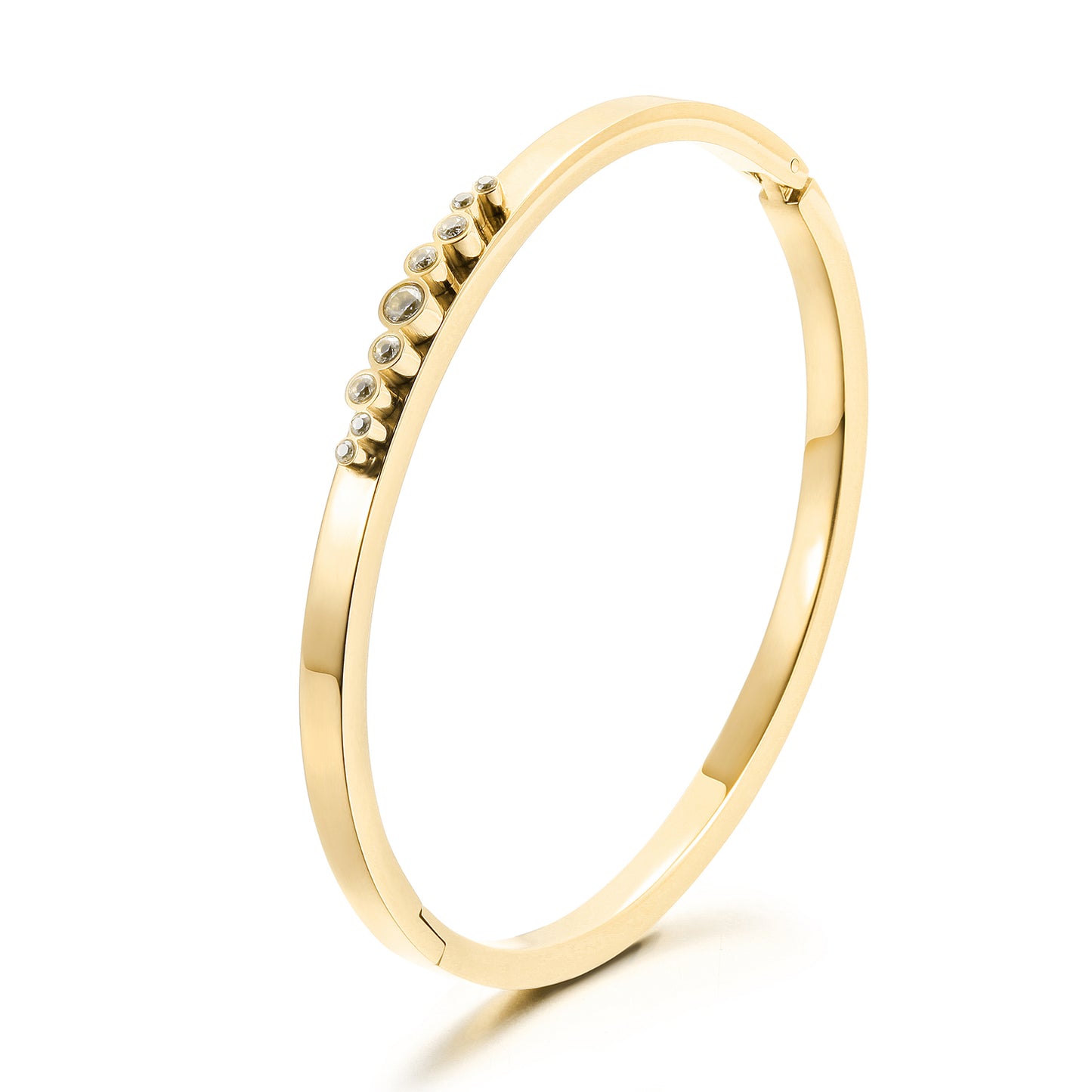 Stainless Steel Creative Zircon Bracelet-NSB1816ST-S