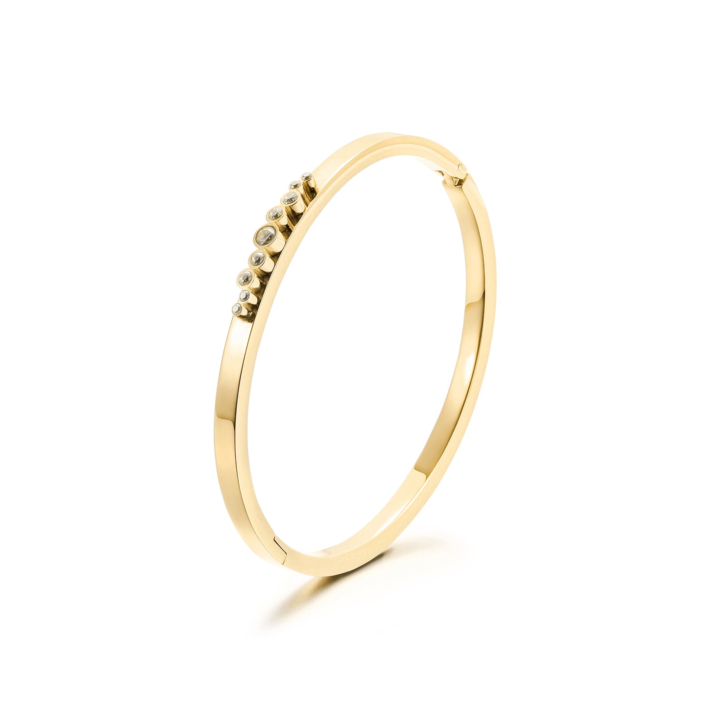 Stainless Steel Creative Zircon Bracelet-NSB1816ST-S