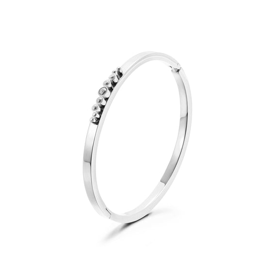 Stainless Steel Creative Zircon Bracelet-NSB1816STWG