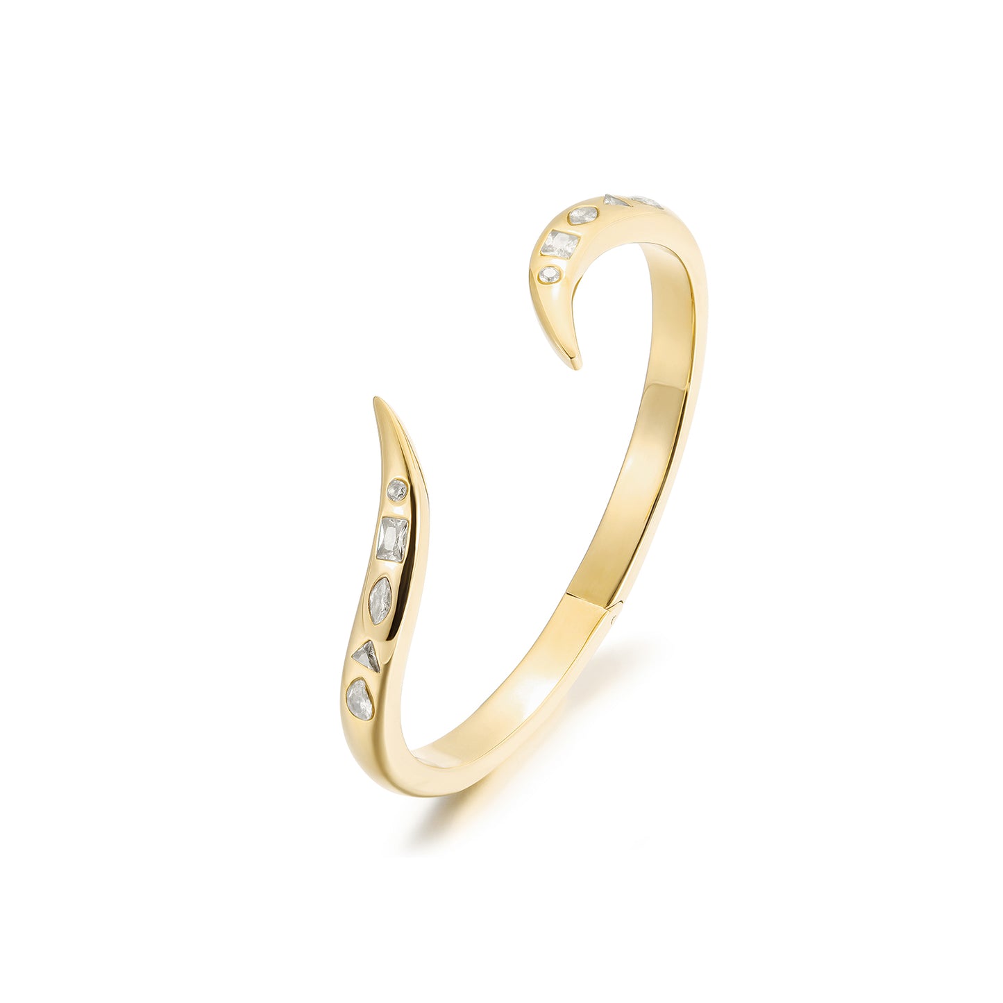 Twisted C-shaped bracelet-NSB1819STGCWT