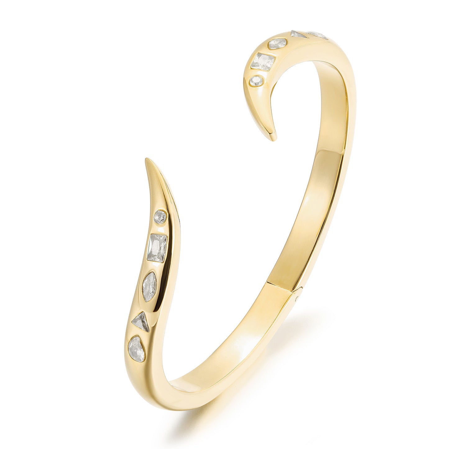 Twisted C-shaped bracelet-NSB1819STGCWT