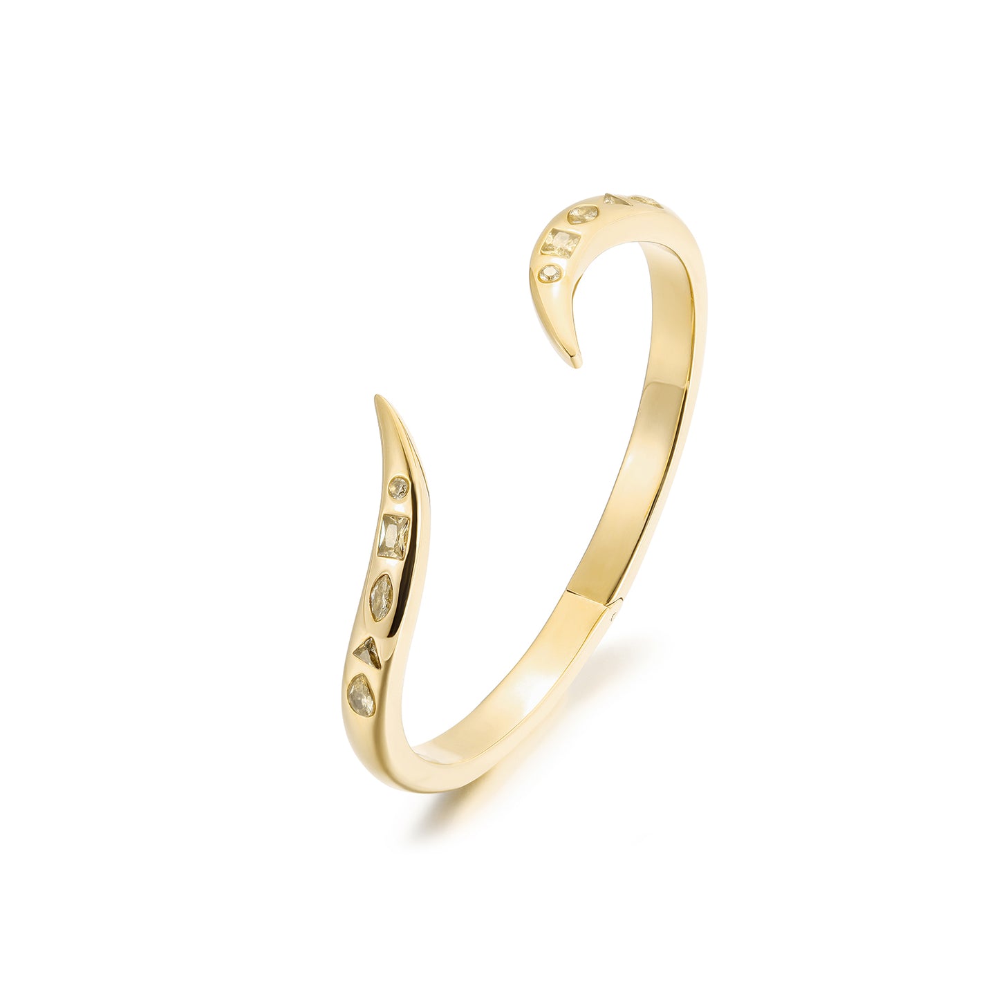 Twisted C-shaped bracelet-NSB1819STGC