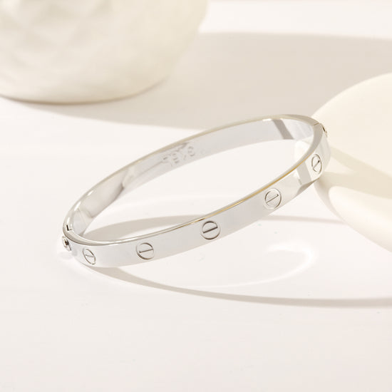 Circular smooth surface pounding bracelet-NSB1820ST-L