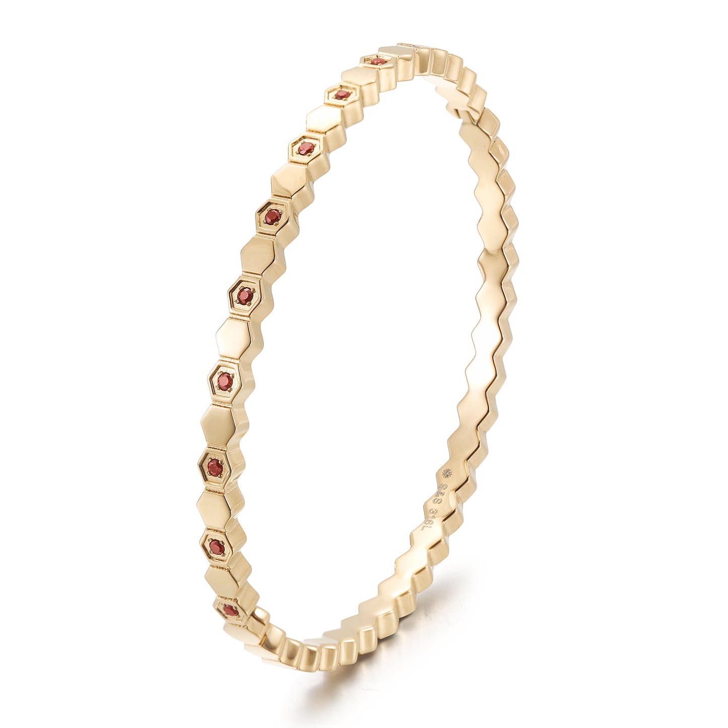 Triangular circular bracelet-NSB1821STGC