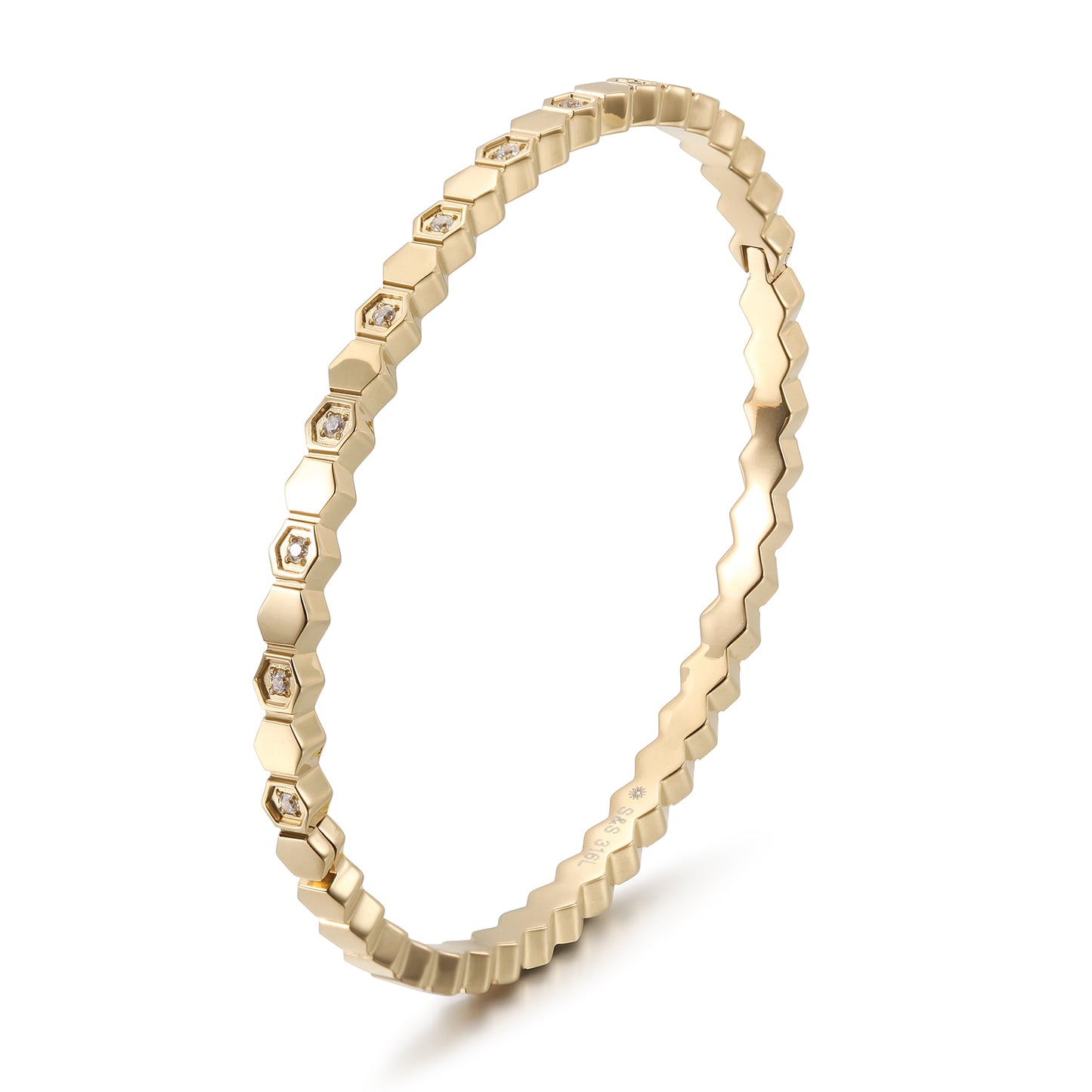 Triangular circular bracelet-NSB1821ST