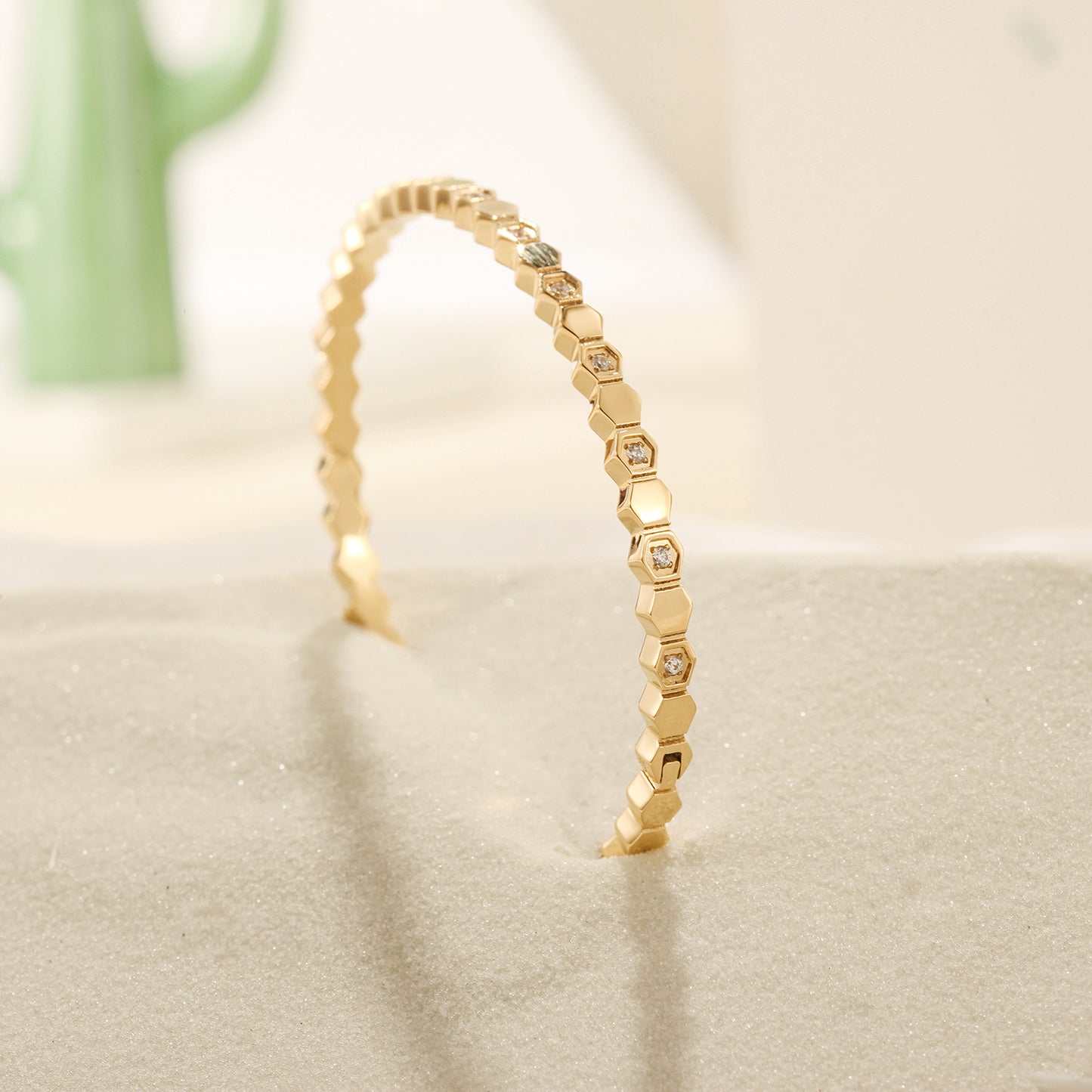 Triangular circular bracelet-NSB1821ST