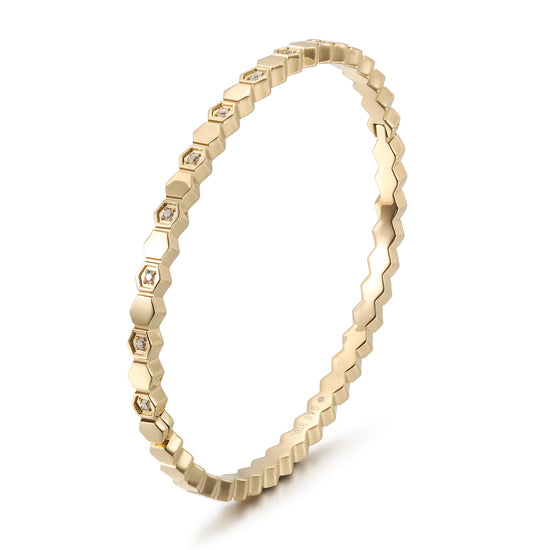 Triangular circular bracelet-NSB1821ST
