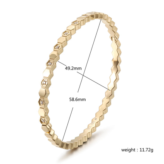 Triangular circular bracelet-NSB1821ST