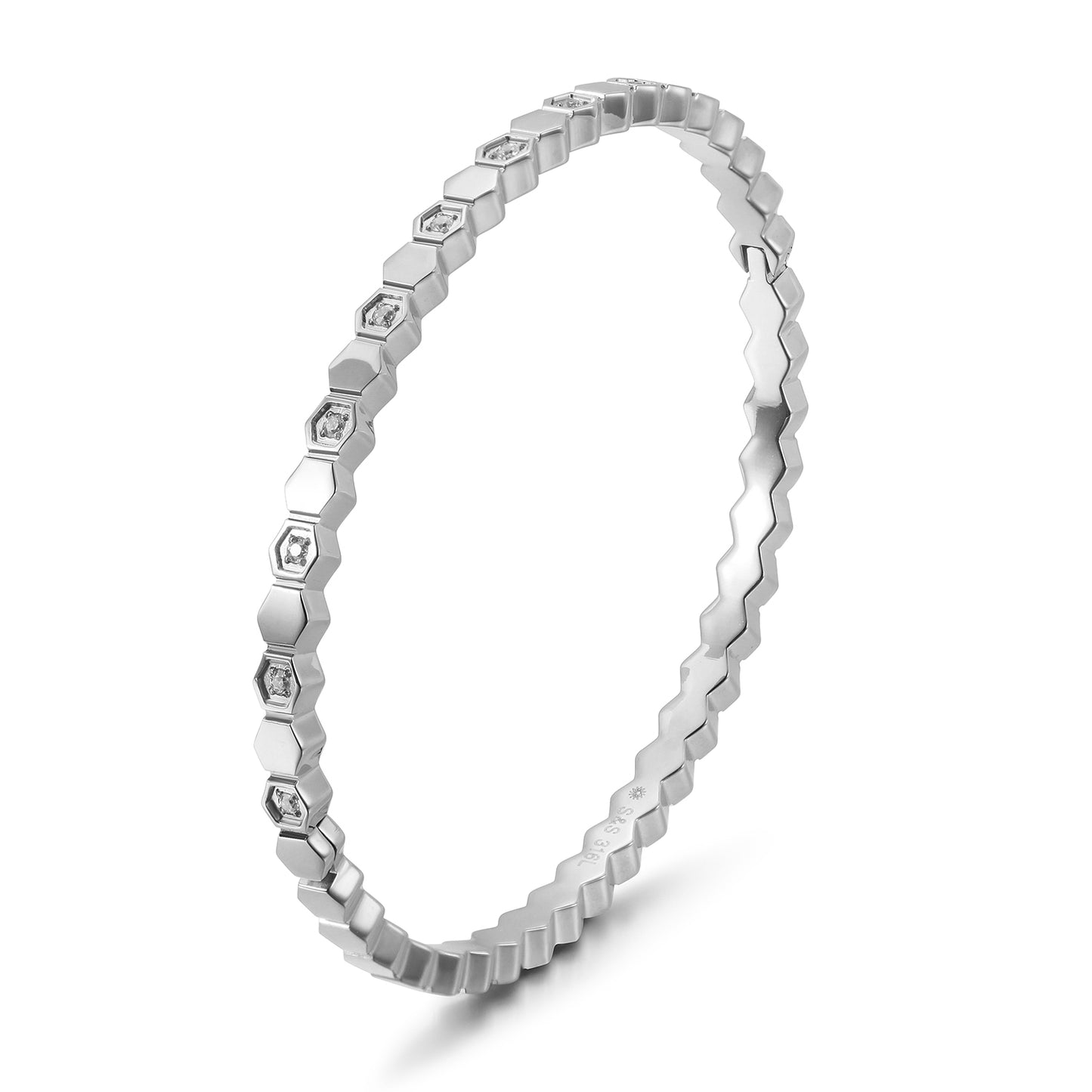 Triangular circular bracelet-NSB1821ST