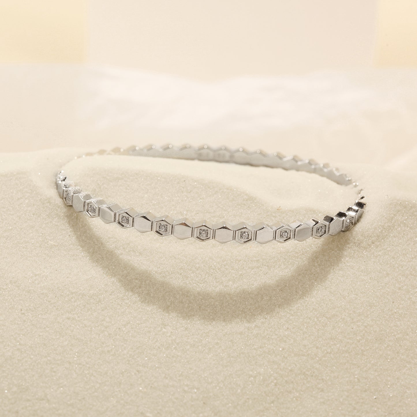 Triangular circular bracelet-NSB1821ST
