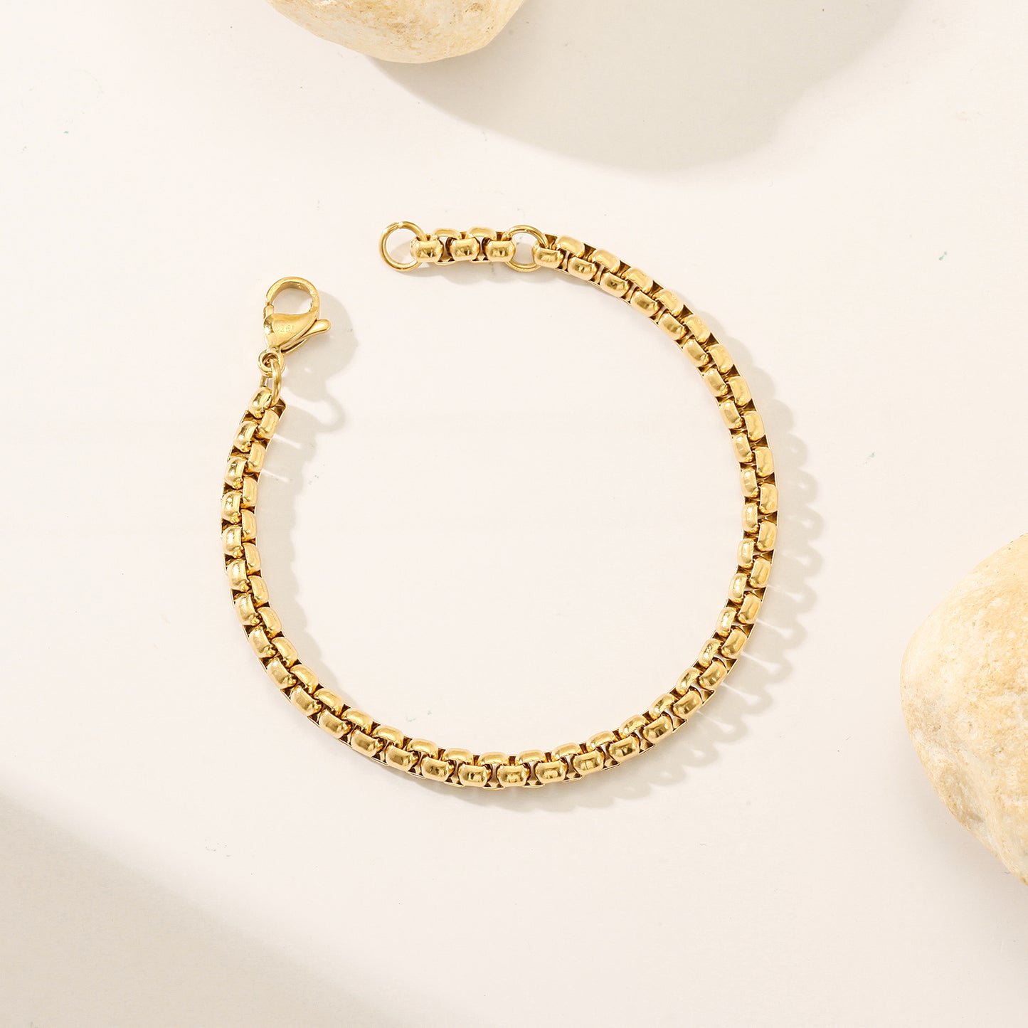 Chain smooth bracelet-NSB1827ST-M