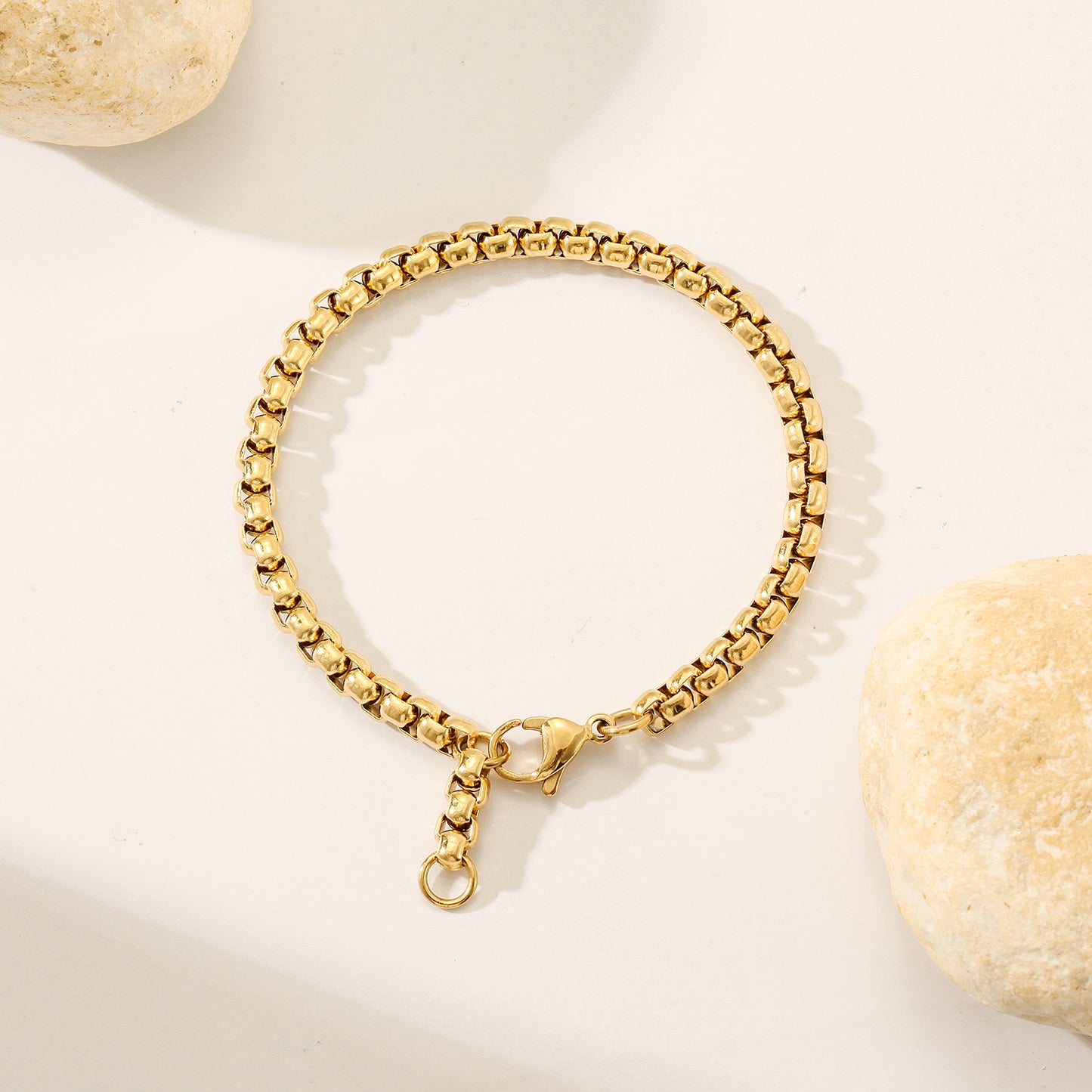 Chain smooth bracelet-NSB1827ST-M