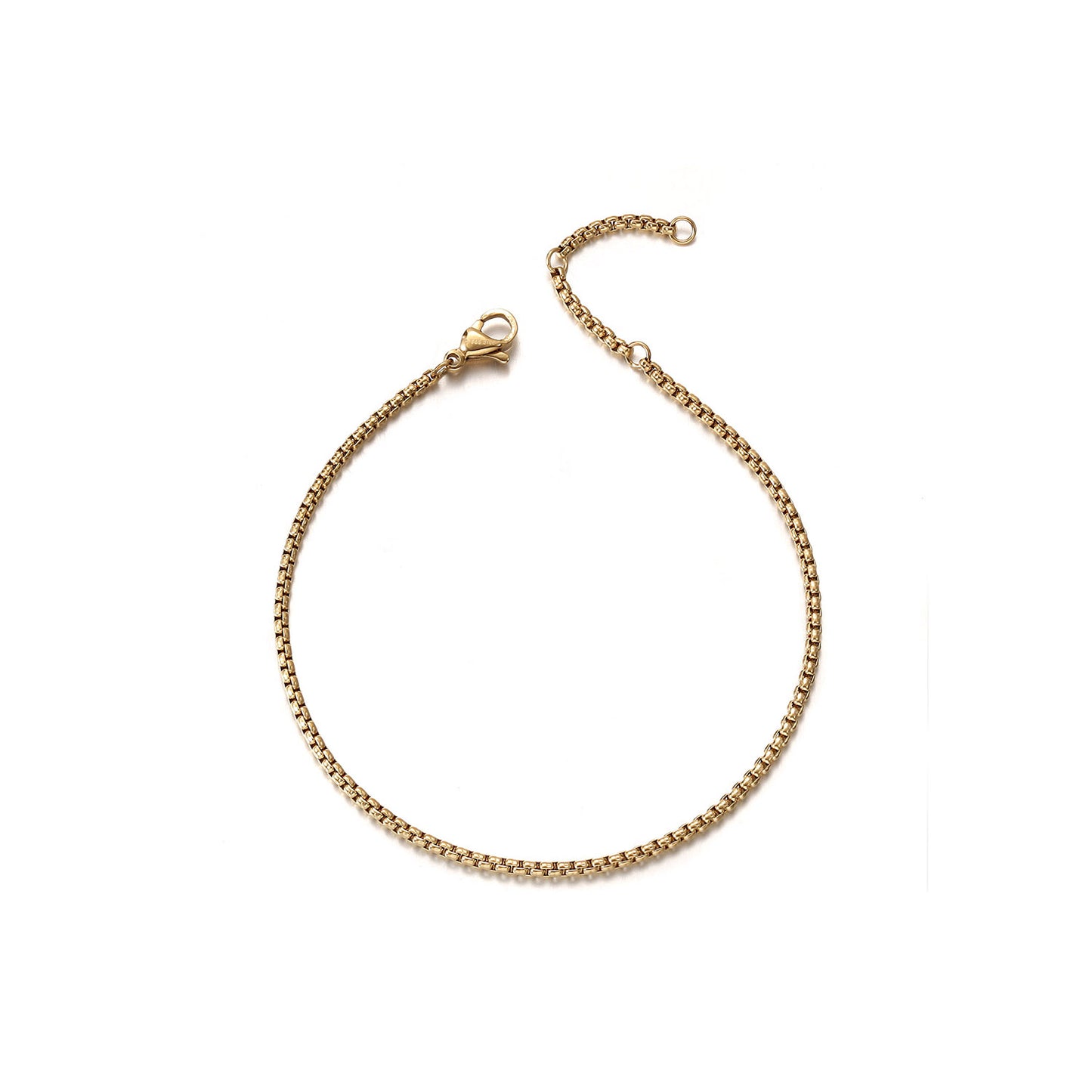 Golden chain hollow bracelet-NSB1827STGC-S-6.6